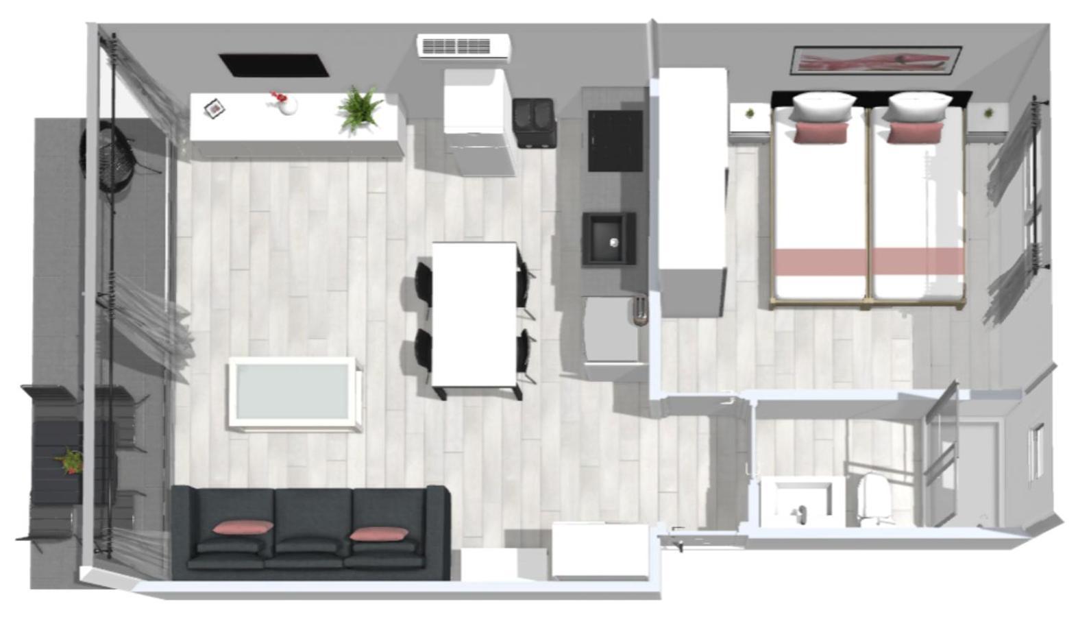 Roses Apartments 2 - Vista Mar Lateral 1Habitacion Екстериор снимка
